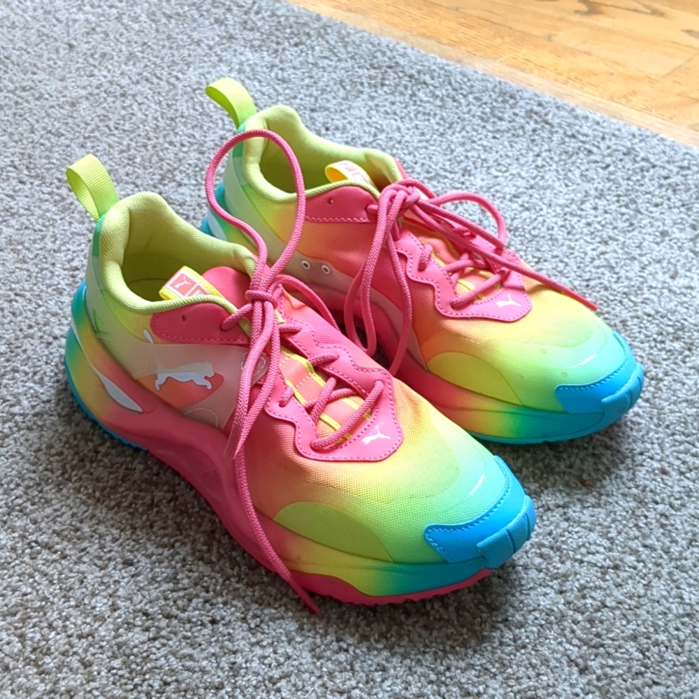 Puma Rise Movement Tie-Dye Rainbow Sneakers